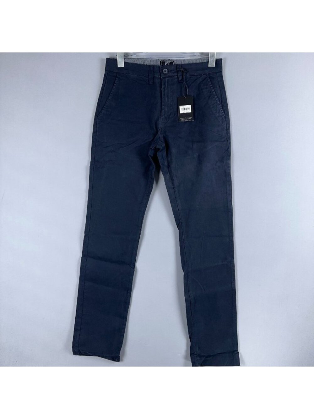 PX Clothing Chino Pants Men Size 29x34 Navy Dark Wash Slim Straight Fit Was $98